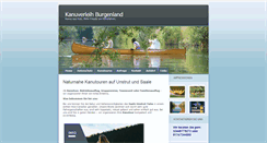 Desktop Screenshot of kanuverleih-burgenland.de